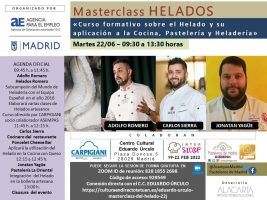 Madrid acoge una Masterclass sobre Helados - Gastronomía y Moda
