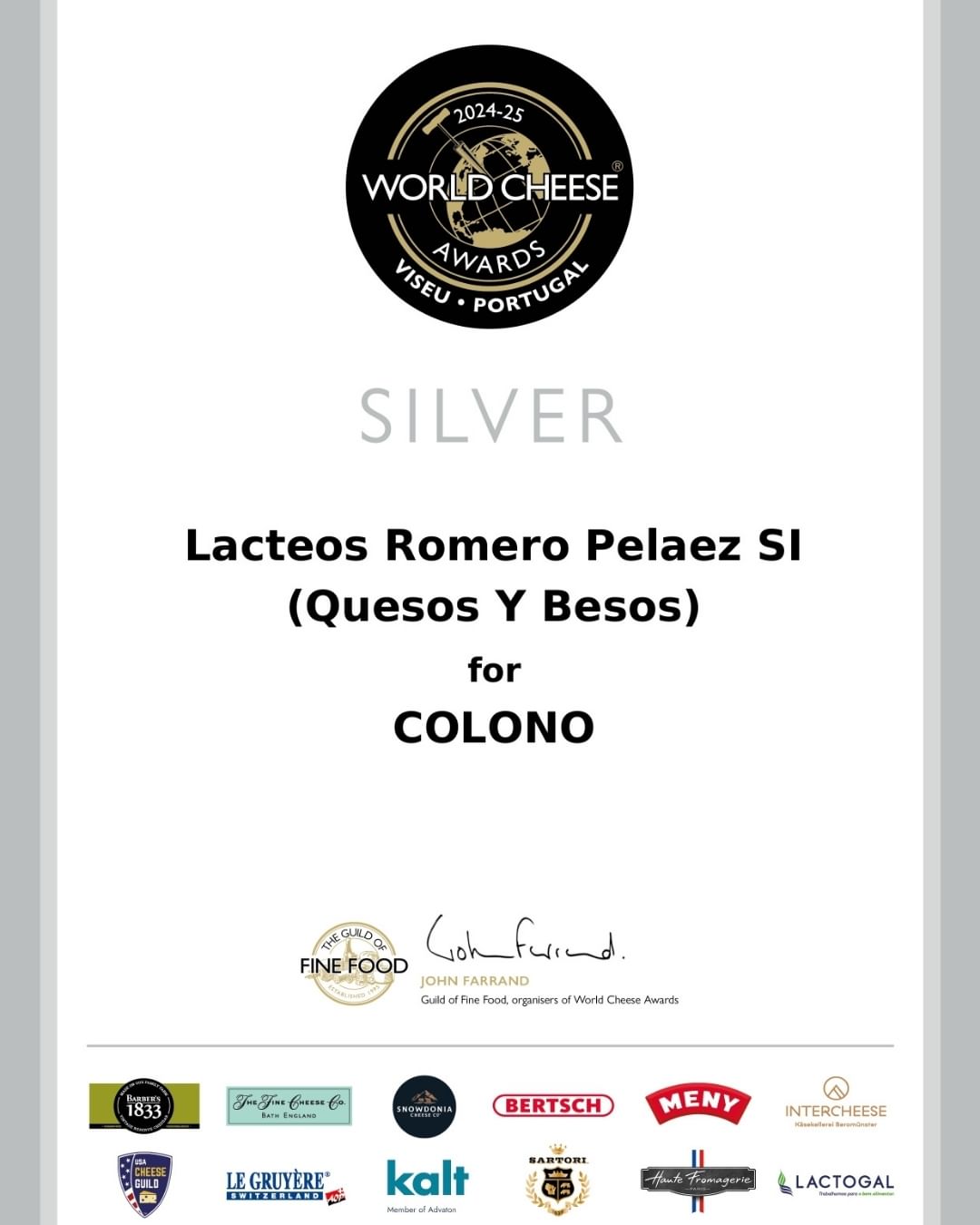 Quesos y Besos triunfa en los World Cheese Awards con dos medallas para sus referencias de coagulación láctica - Gastronomía y Moda
