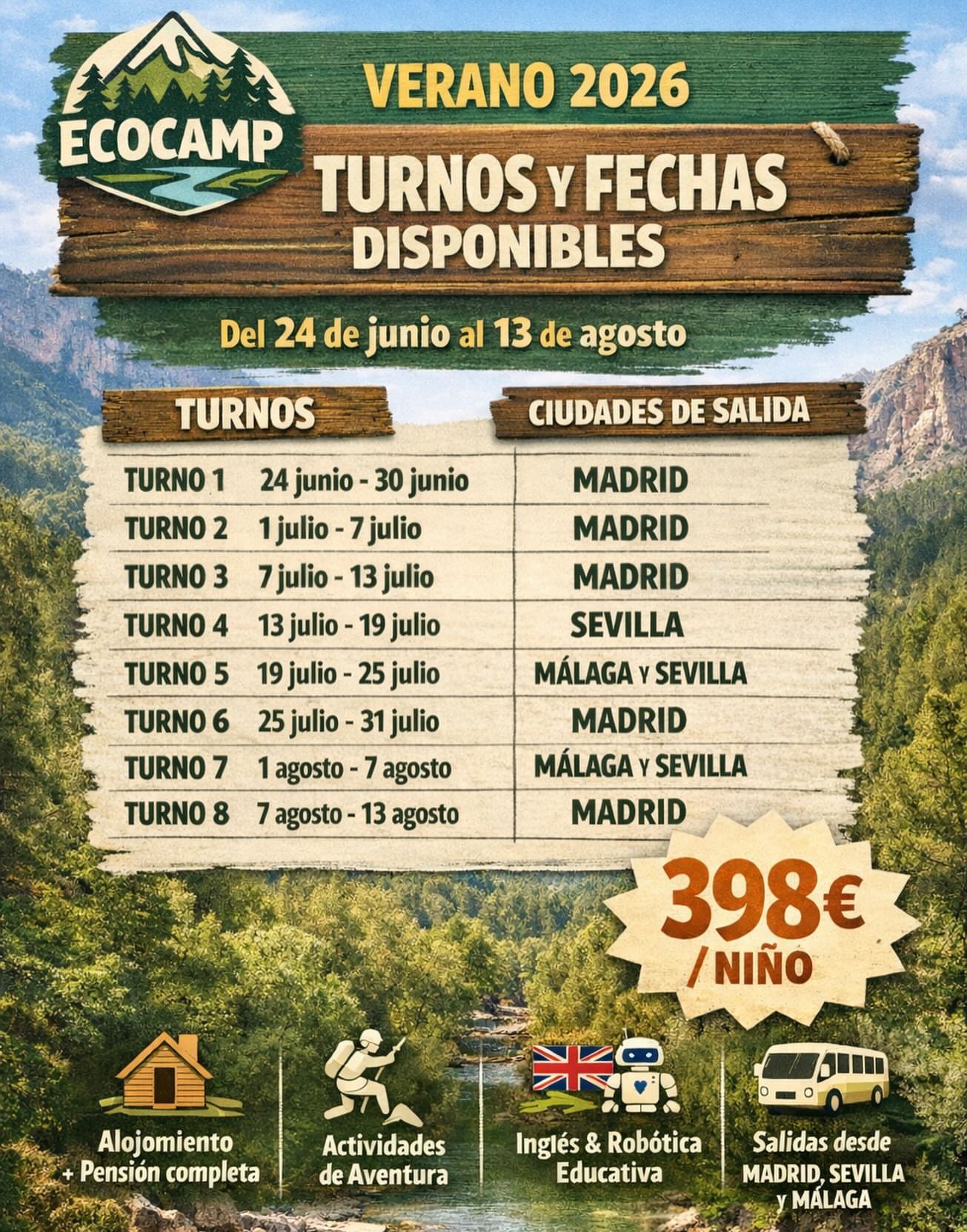 ECOCAMP, el campamento donde naturaleza, aprendizaje y diversión crean recuerdos para toda la vida - Gastronomía y Moda