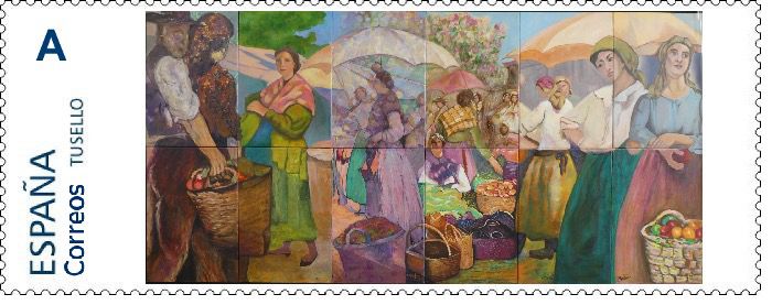 Correos promueve la exposición “El Mercado de la Fruta” del colectivo artístico “Luz de Mujer” - Gastronomía y Moda