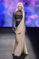 Jessica Goicoechea desfila por primera vez en MBFWM de la mano de CLARO Couture - Gastronomía y Moda