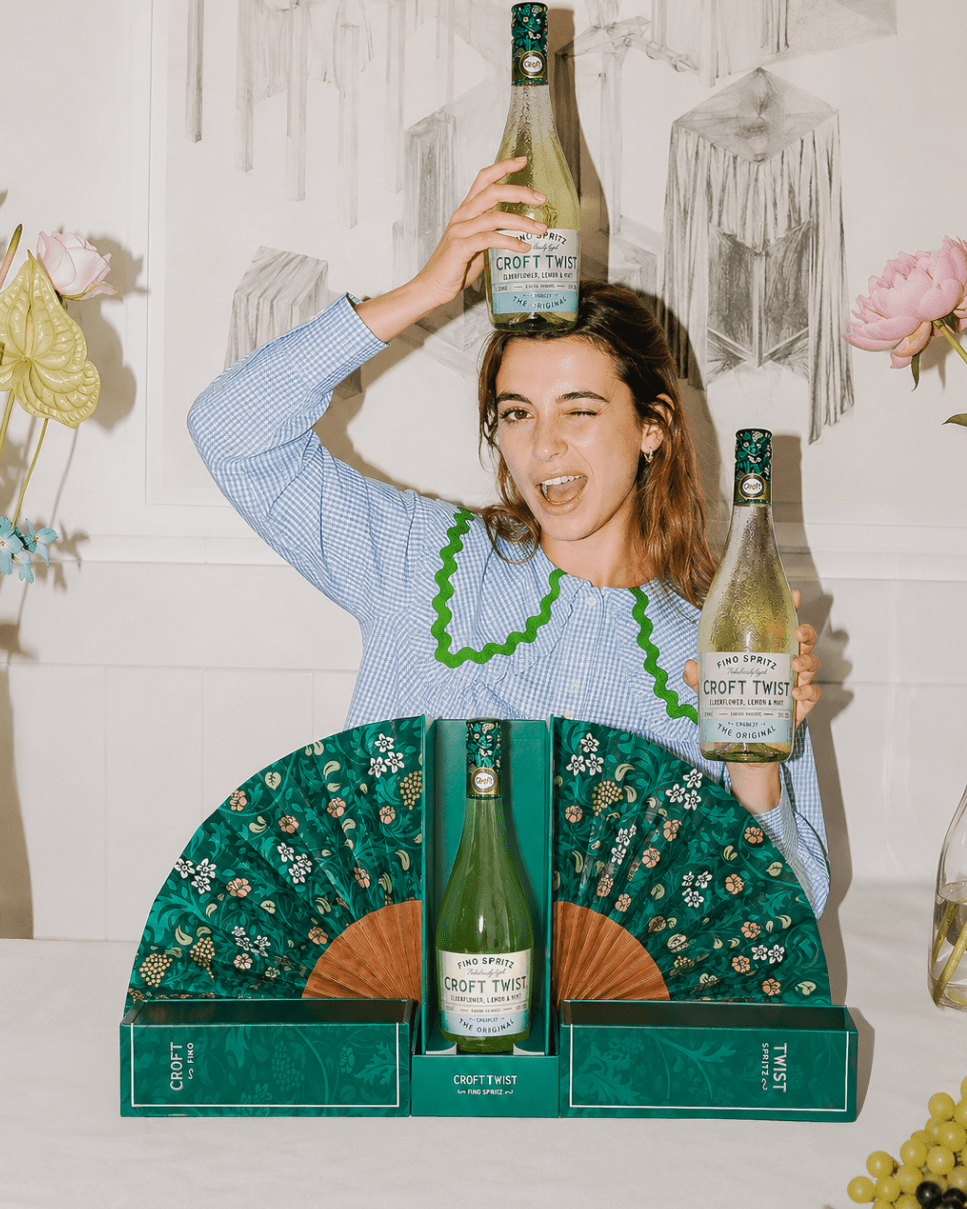 Croft Twist celebra el Día del Fino Spritz con un estuche especial inspirado en el abanico andaluz - Gastronomía y Moda