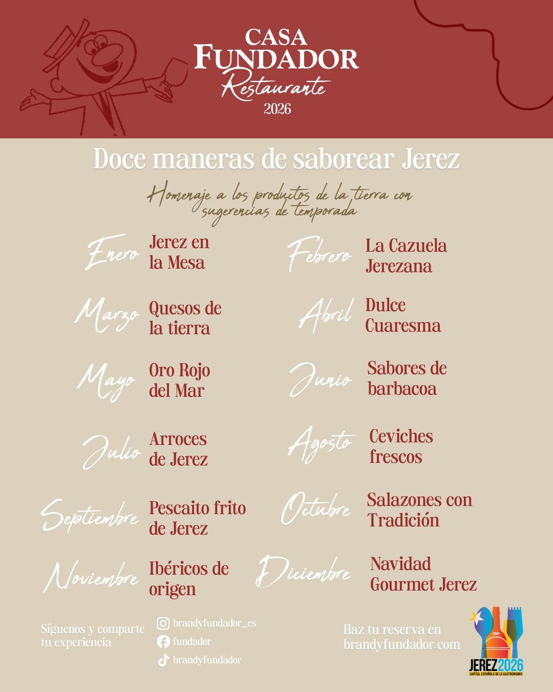 Fundador se suma a la Capitalidad Gastronómica de Jerez 2026 y recupera a Don Pedrito - Gastronomía y Moda