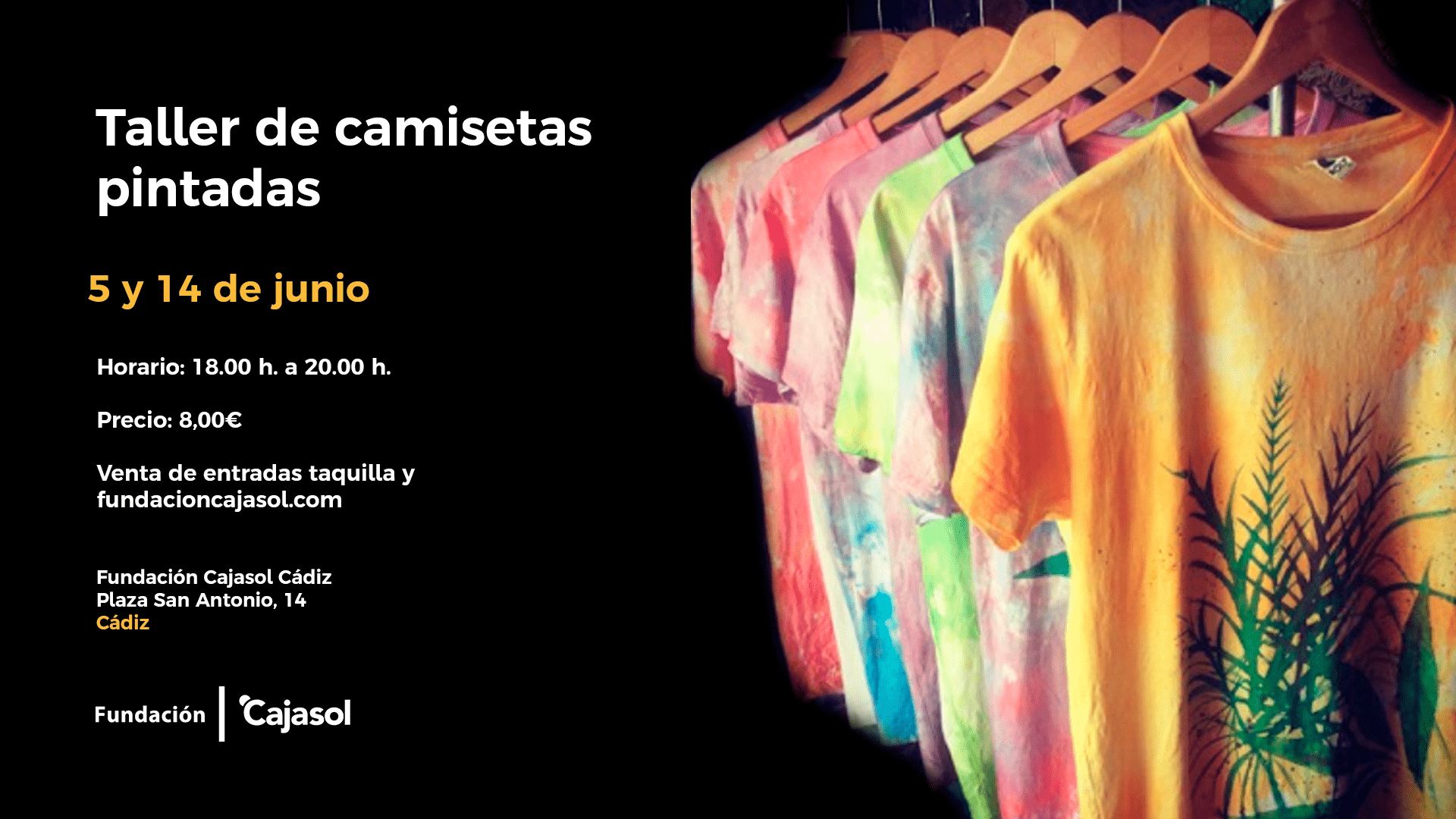 Taller de camisetas pintadas con motivos marinos en la Fundación Cajasol en Cádiz - Gastronomía y Moda