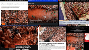 La Tomatina 2024 genera 1.135 noticias en medios digitales de todo el mundo que alcanzan un impacto de 1,7 millones de euros - Gastronomía y Moda