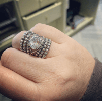 Joyas en forma de anillo - Artesanía de Israel en plata 925 - Gastronomía y Moda